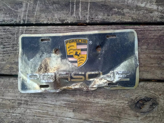 Vintage RARE Porsche 911 Front Tag